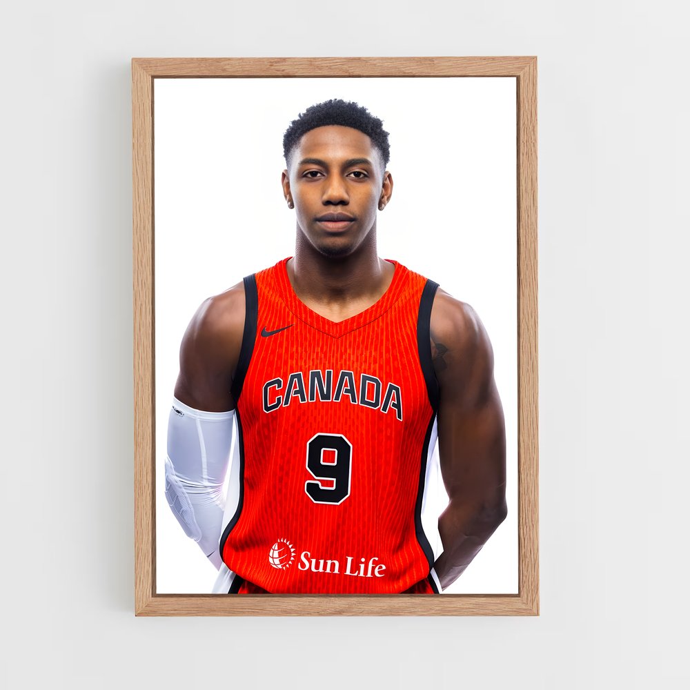 Poster Rj Barrett : L'As du Panier – affiche Basketball (vue 4)